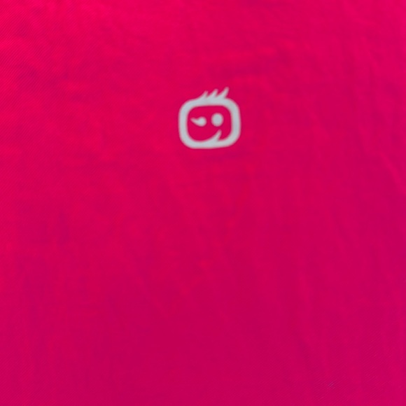 WonderWink FFX Sport Mock Wrap Scrub Top in Strawberry size XS  ~EUC~ - Picture 7 of 8